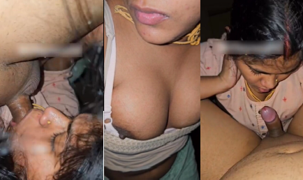 Horny Tamil Milf Giving Blowjob To Lover