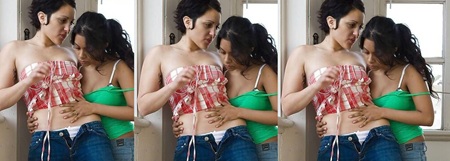 Pretty Lesbian Couple Nude Photo