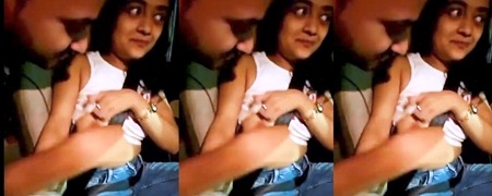 Indian Girl Boobs Sucked by Best Friend in Car After Party