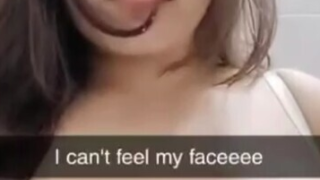 Desi Girl Spitting On Her Own Big Boobs