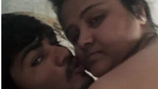 Chubby Wife Riding on Husband Dick