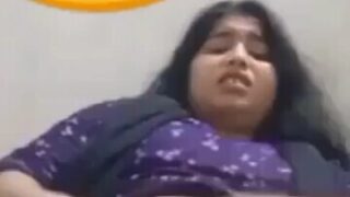 Horny Girl Masturbating with Torch
