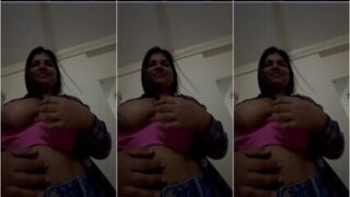 Desi Chubby Gf Showing Her Big Boobs For Lover