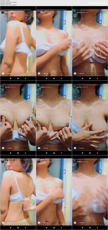 Indian Hot Gf Showing And Pressing Her Big Boobs For Lover