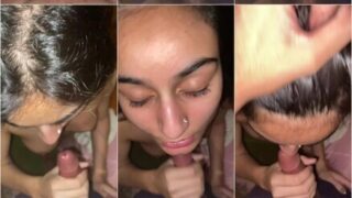 Beautiful Indian Babe Sucking Boyfriend Dick
