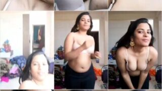Beautiful Wife Like to Tease Husband When he Out of Station