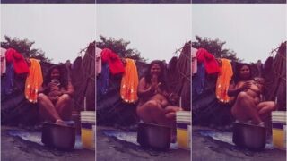 Desi Bhabhi Nude Bathing Making Video