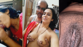 GUJARATI HORNY COUPLE WIFE GIVING BLOWJOB & HUBBY FINGERING PUSSY