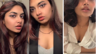 Gorgeous Indian Babe Giving Sloppy Blowjob to Boyfriend