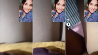 Horny Village Girl Rubbing Wet Pussy On VC