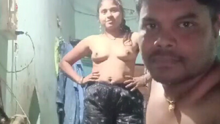 Indian Village Bhabhi Having Fun With Devar When Nobody at Home