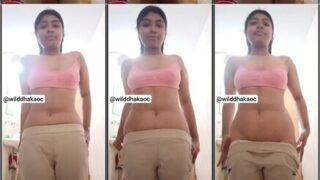 Sexy Girl Undressing Showing