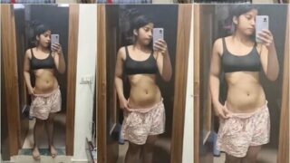 Sexy Indian Girl Showing Boobs Under Blanket