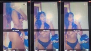 Sexy Snapchat Babe Showing Boobs