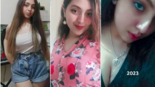 Beautiful Girl Showing Pressing Boobs