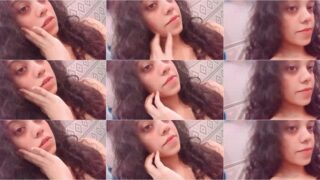 Beautiful Horny Girl Showing Pressing Boobs
