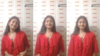 Cute Shy Girl Showing Boobs
