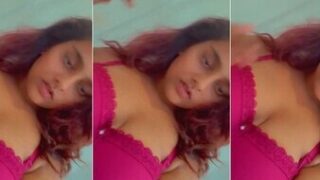 Hot Colour Hair Babe Showing Boobs