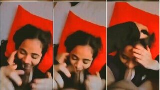 Shy Girl First Time Sucking Boyfriend Dick