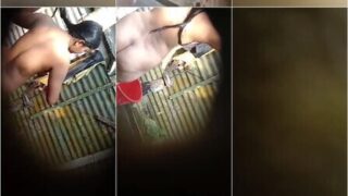 Village Girl Fully Nude Bathing Secretly Recorded By Neighbor