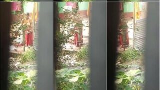 Village Mature Wife Bathing Secretly Recorded