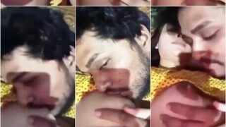 Beautiful Girl Boobs Sucked By Boyfriend