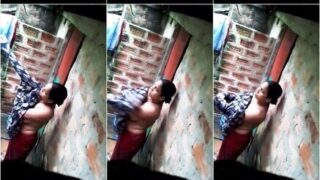 Bhabhi After Bath Wearing Clothes Secretly Recorded