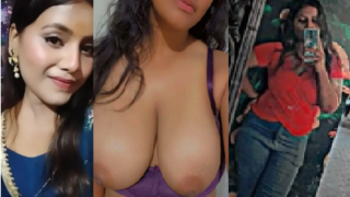 Horny Girl Playing With Her Big Boobies