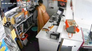 Naughty Indian Shop Owner Enjoying with her Staff When Nobody in Shop CCTV Cam Recorded