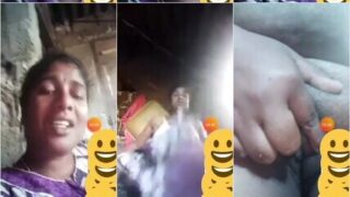 Village Married Wife Showing For Lover On VC