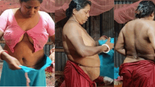 Boudi Dress Changing Captured In Hidden Cam