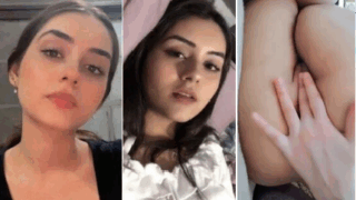 Cute Girl Slapping Her Face Boobs With Sandal Showing Masturbating