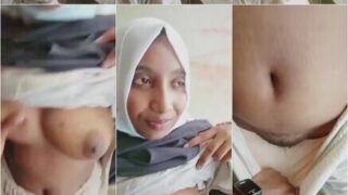 Hijabi Girl Boobs Pressed Hairy Pussy Captured By Boyfriend