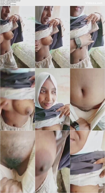 Hijabi Girl Boobs Pressed Hairy Pussy Captured By Boyfriend