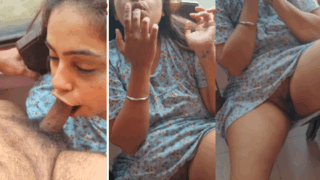 Horny Cheater Bhabhi Giving Blowjob Fucking With Lover