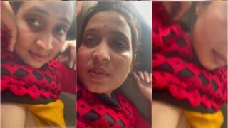 Sexy Indian Bhabhi Enjoying with Boyfriend in Car BF Asking ” Kisse Chudogi …..Aapse”