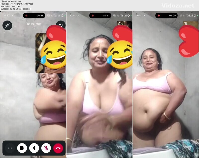 Thick Figure Aunty Showing