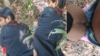 Young Girl Outdoor Hard Doggy Style Fucking