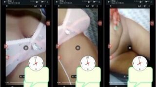 Beautiful Girl Showing On Video Call