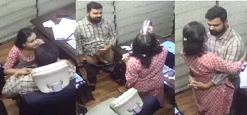 Desi Couple Romance Blowjob In Office Captured In CCTV Cam