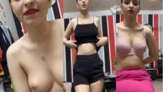 Extremely Beautiful Instagram Influencer Ishika Stripping Full Frontal NUDE with Full Face Slapping her Ass & Pink Pussy Closeup Spreading !!