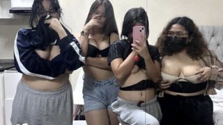Naughty Young Chubby College Best Friends Getting Horny After Drink in NightOut