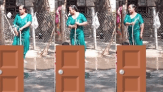 Neighbour Bhabhi Outdoor Bathing Wearing Clothes Secretly Captured