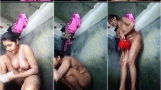 Sexy Girl Before Bath P!ssing In Bathroom