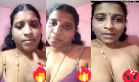 Tamil Mature Wife Showing Her Big Boobs