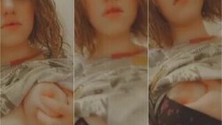 Cute Girl Showing Playing With Her Boobies