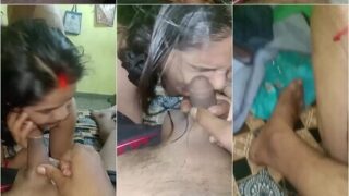 Desi Bhabhi Threesome Fucking While her Son Playing in Another Room Hindi Talking