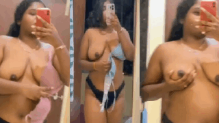 Mallu Girl Removing Bra Showing Her Big Boobs