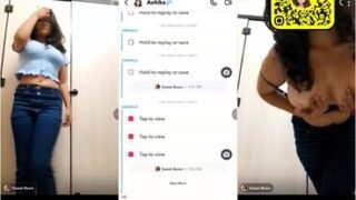 Tanker Snapchat Girl Playing With Her Boobies