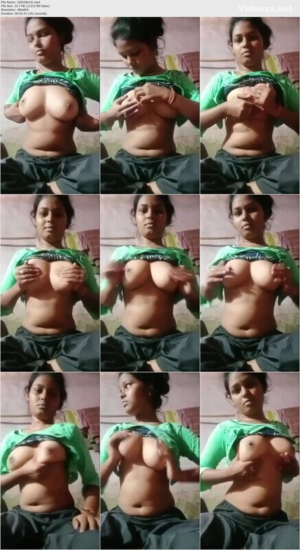 Young Village Girl Playing With Her Boobies